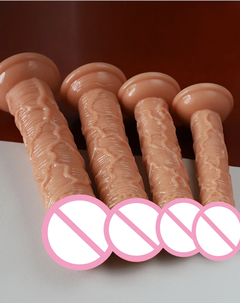 Realistic Simulation Big Dildo with Strap Penis Sex Toy Female Vaginal Anal Masturbator Dick With Suction Cup for Women Massage