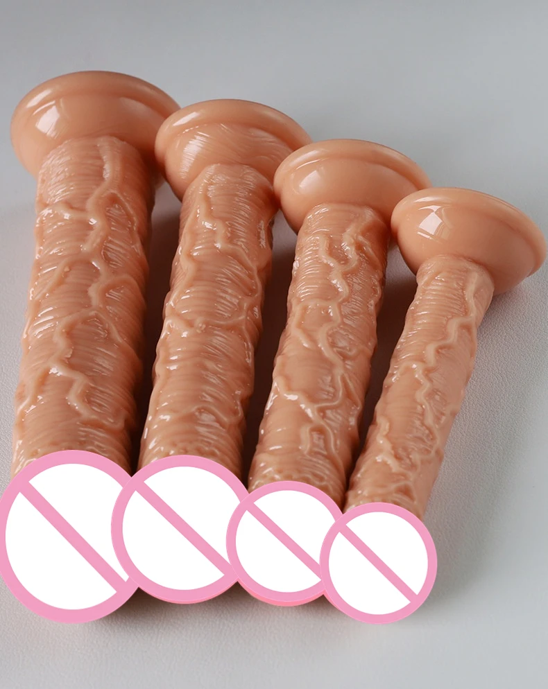 Mini Simulation Dildo with Suction Cup Female Realistic Penis for Women Masturbator Small Anal Plug Dick Adult Toys Cheap