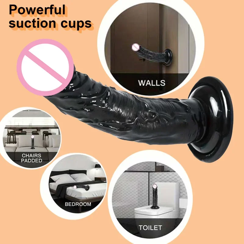 Realistic Dildos with Suction Cups,  Sex Toys, Anal Plugs, Female Penis Products, Adult Toys, Gode 18+ Erotic Sexy Products Shop