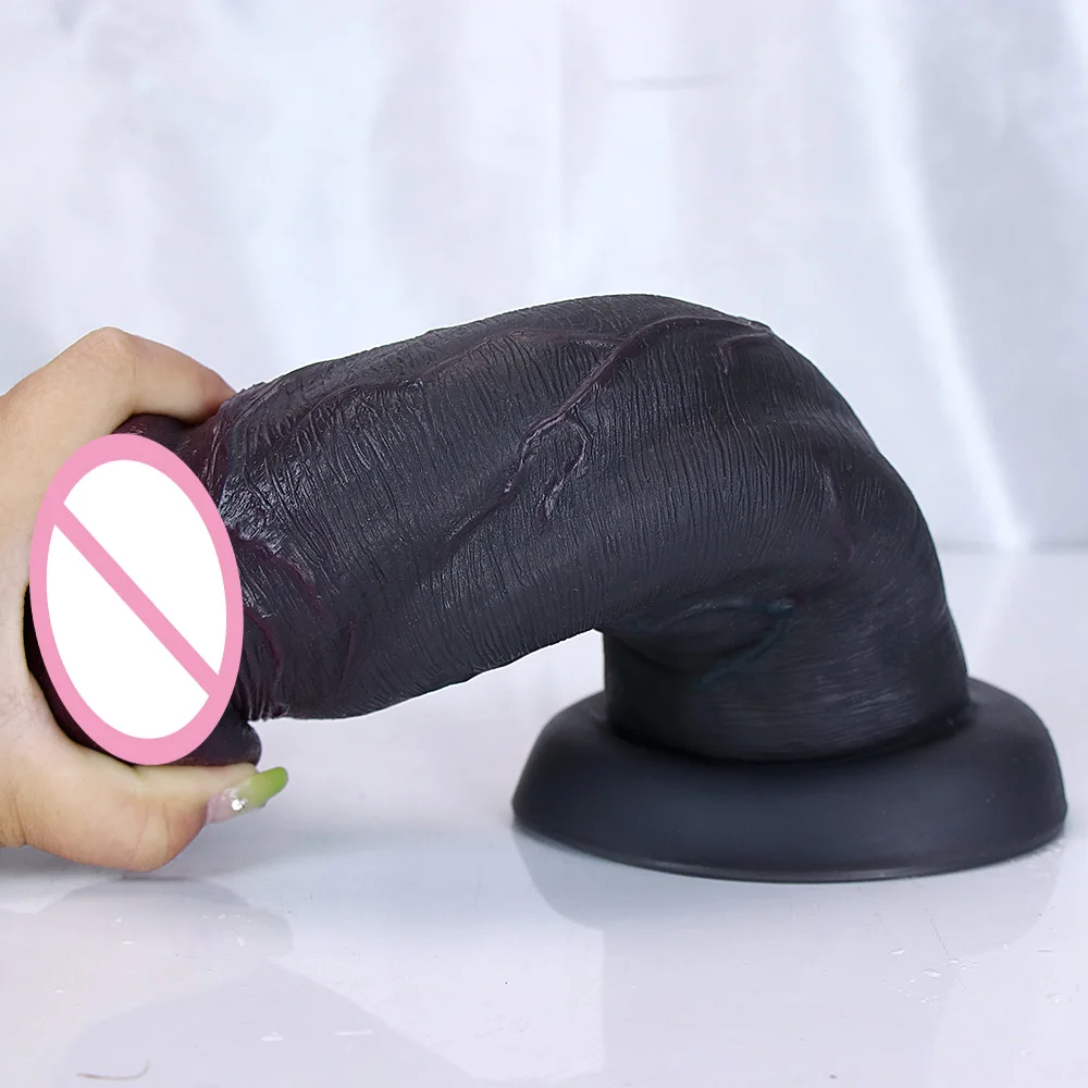 Huge Glans Dildo Realistic Soft Double Layer Penis Women Men Supplie Sex Toys Dick Masturbator Dick Large G-spot Sex Anus Toys