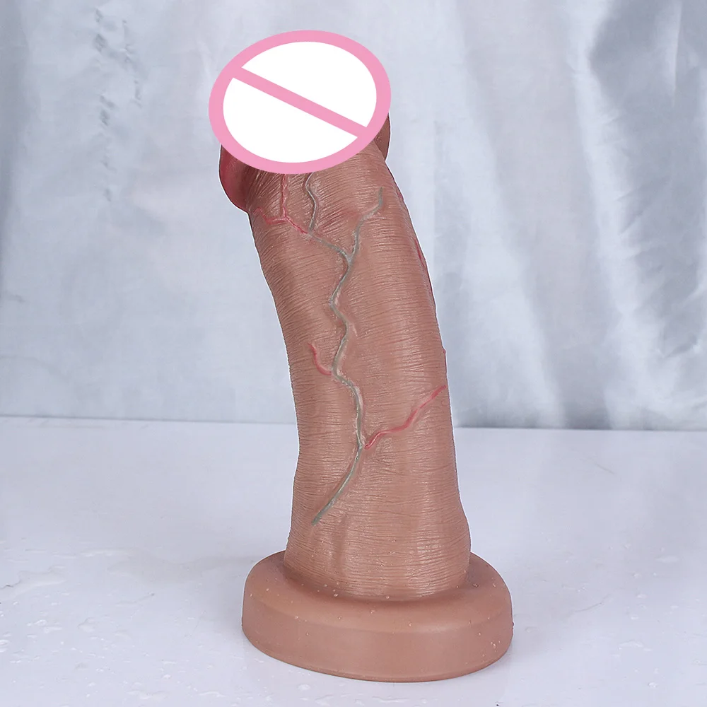 Huge Glans Dildo Realistic Soft Double Layer Penis Women Men Supplie Sex Toys Dick Masturbator Dick Large G-spot Sex Anus Toys