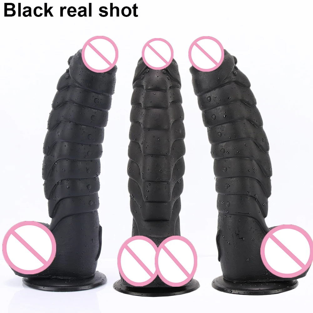 XXL Huge Dildo Realistic Dragon Scales Penis With Suction Cup For Women Strapon Toys Animal Flexible Anal Plug Silicone Sex Shop XXL Huge Dildo Realistic Dragon Scales Penis With Suction Cup For Women Strapon Toys Animal Flexible Anal Plug Silicone Sex Shop