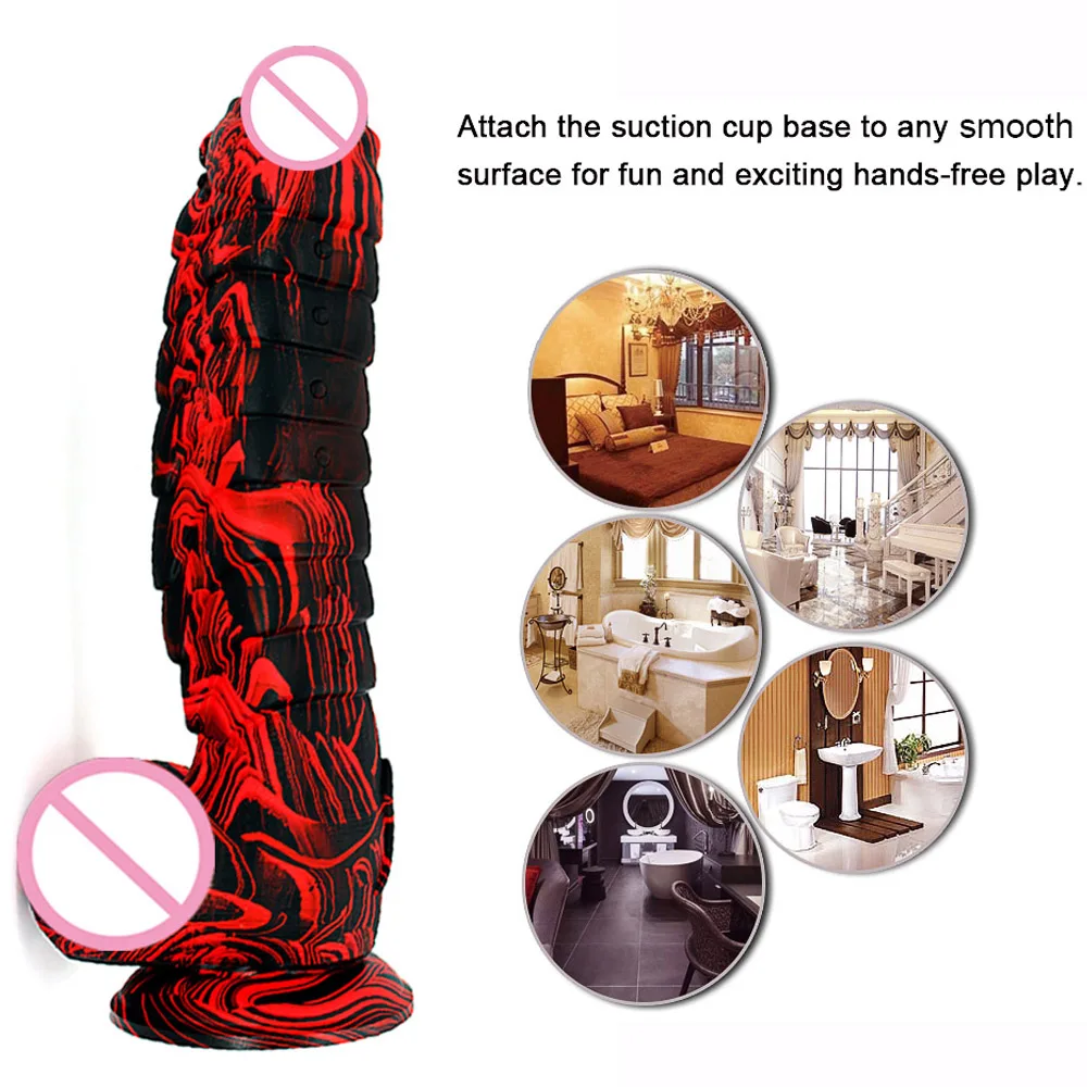 XXL Huge Dildo Realistic Dragon Scales Penis With Suction Cup For Women Strapon Toys Animal Flexible Anal Plug Silicone Sex Shop XXL Huge Dildo Realistic Dragon Scales Penis With Suction Cup For Women Strapon Toys Animal Flexible Anal Plug Silicone Sex Shop