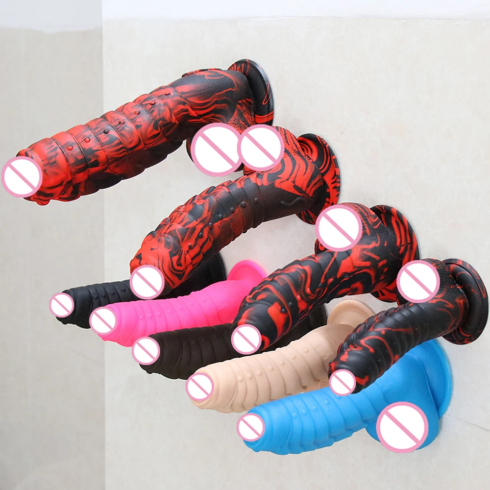 XXL Huge Dildo Realistic Dragon Scales Penis With Suction Cup For Women Strapon Toys Animal Flexible Anal Plug Silicone Sex Shop XXL Huge Dildo Realistic Dragon Scales Penis With Suction Cup For Women Strapon Toys Animal Flexible Anal Plug Silicone Sex Shop