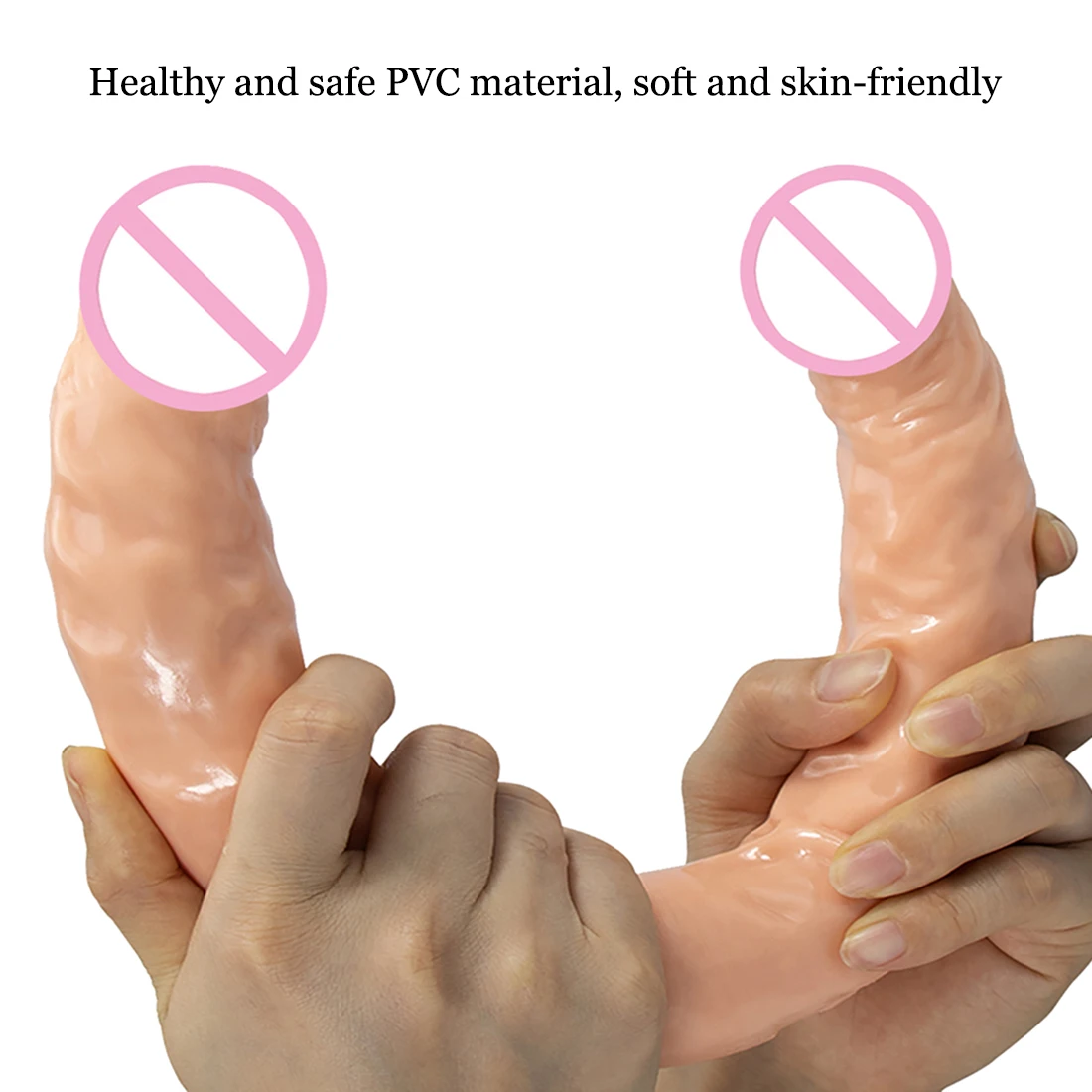 Overlength Double Dildos Stimulate Vagina and Anus Soft Penis Realistic Phallus Long Dick Masturbator Sex Toys for Women Lesbian