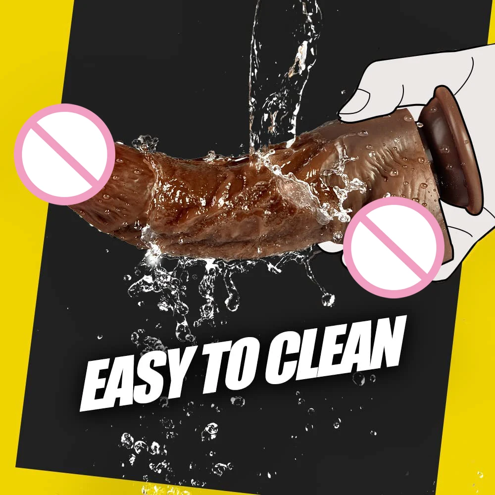 Thick Dildo for G-spot Stimulation Curved Shaft Dildos with Suction Cup Silicone Realistic Dildo Vagina Anal Sex Toys for Women Thick Dildo for G-spot Stimulation Curved Shaft Dildos with Suction Cup Silicone Realistic Dildo Vagina Anal Sex Toys for Women