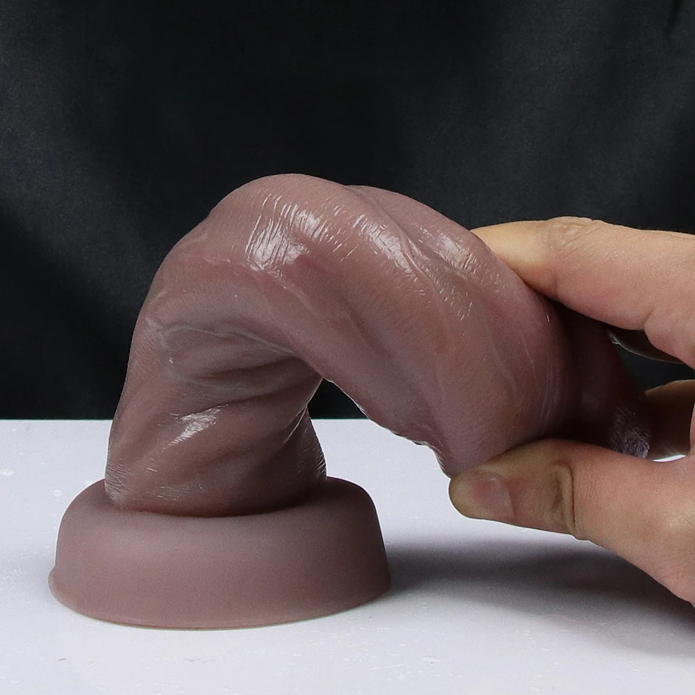 Realistic Dildos Soft Penis Big Glans Dick Adult Thrusting Anal Sex Toy With Suction Cup Cunt Panties For Woman Vagina Sexy Shop
