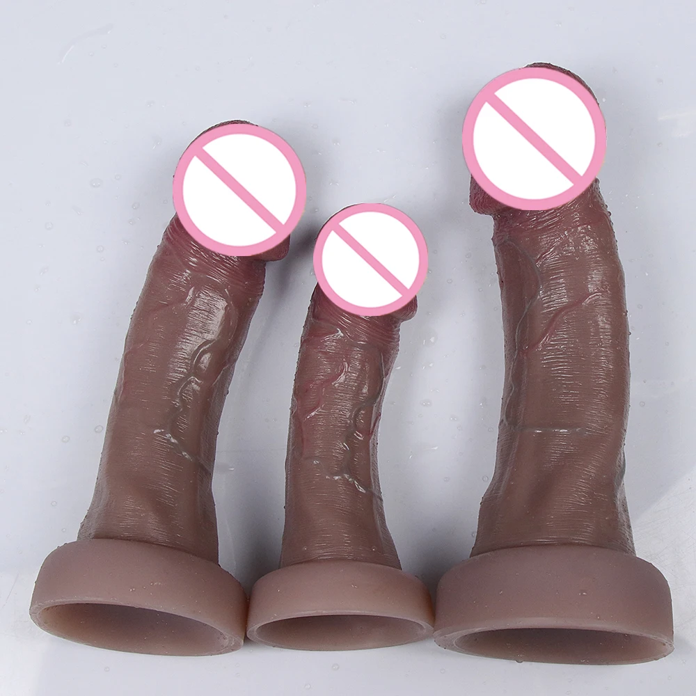 Realistic Dildos Soft Penis Big Glans Dick Adult Thrusting Anal Sex Toy With Suction Cup Cunt Panties For Woman Vagina Sexy Shop