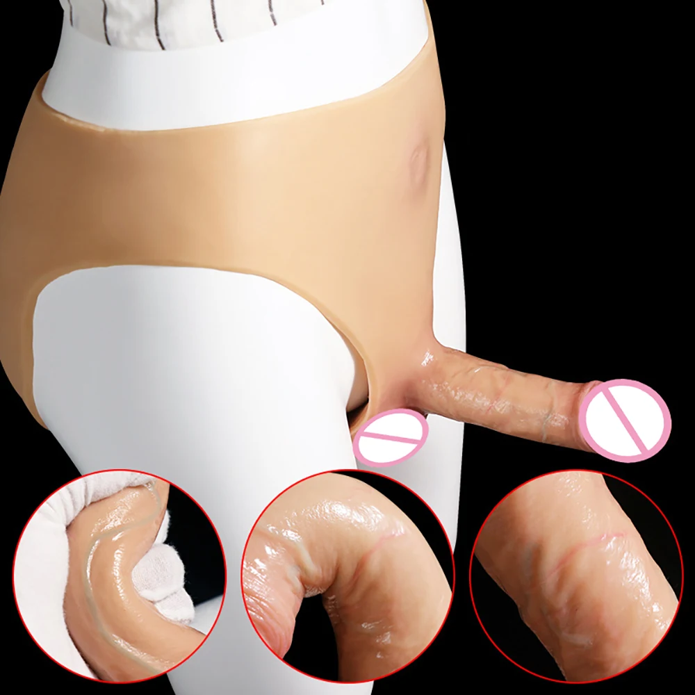 Realistic Hollow And Solid Dildo Strapon Panties for Lesbian Male Silicone Penis For Pants Sex Toys for Couples Gay Masturbator Realistic Hollow And Solid Dildo Strapon Panties for Lesbian Male Silicone Penis For Pants Sex Toys for Couples Gay Masturbator