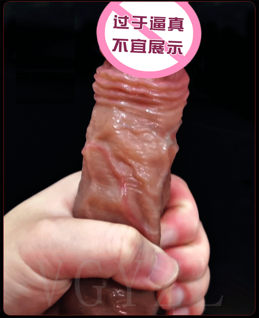 Black Realistic Dildo Liquid Silicone Sliding Foreskin Penis Adult Games G Spot Stimulate With Suction Cup Dildo For Women