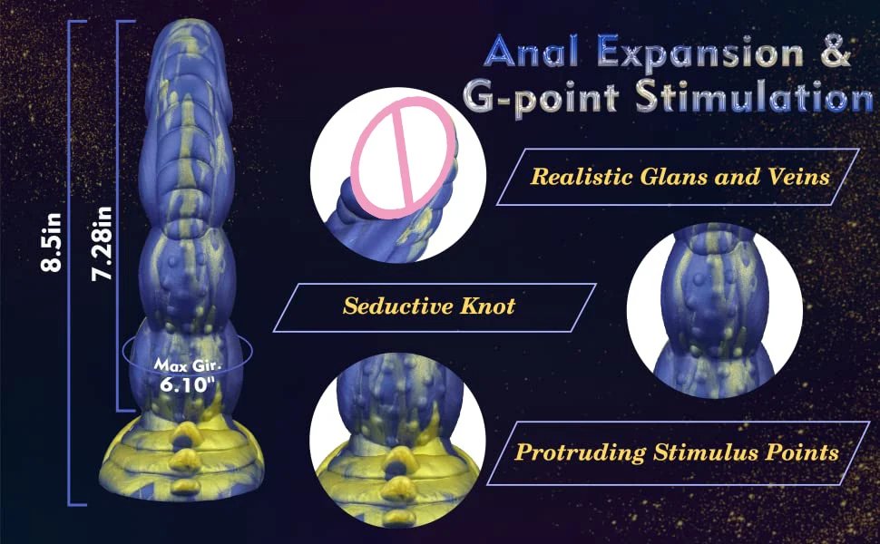 Realistic Silicone Animal Dildo Vaginal G-spot With Suction Cup Anal Plug Hand-free Huge Monster Dildo Female Sex Toys For Women