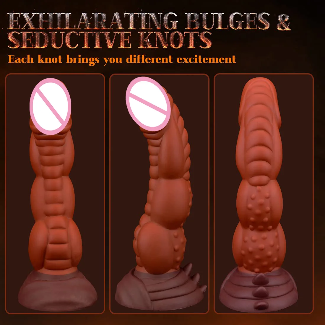 Realistic Silicone Animal Dildo Vaginal G-spot With Suction Cup Anal Plug Hand-free Huge Monster Dildo Female Sex Toys For Women