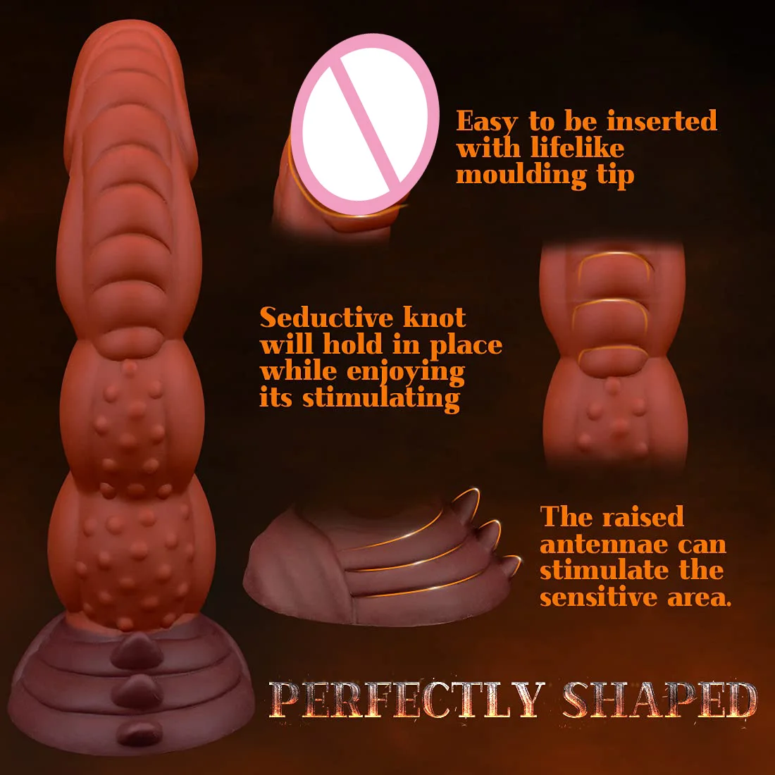 Realistic Silicone Animal Dildo Vaginal G-spot With Suction Cup Anal Plug Hand-free Huge Monster Dildo Female Sex Toys For Women
