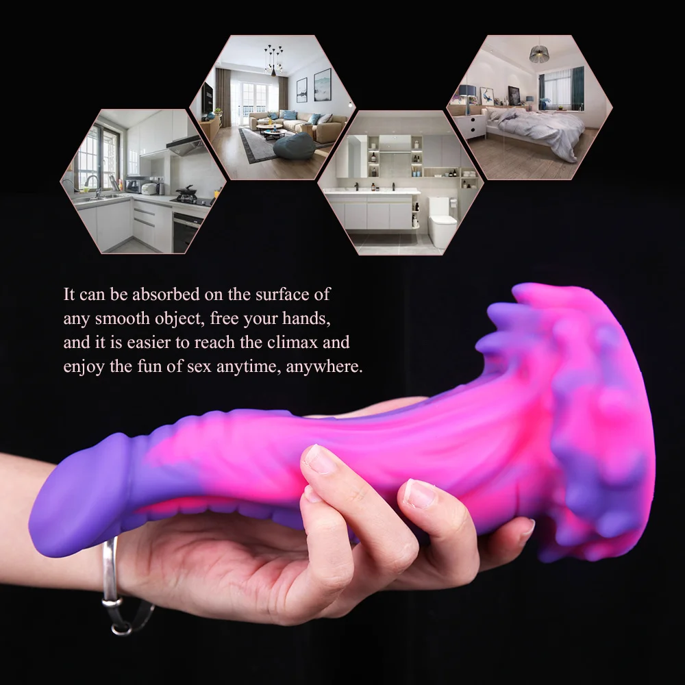 Silicone Realistic Dildo Strong Suction Cup Dildo Prostate Massager Large Butt Plug Dragon Thick Dildo Anal Sex Toys for Women Silicone Realistic Dildo Strong Suction Cup Dildo Prostate Massager Large Butt Plug Dragon Thick Dildo Anal Sex Toys for Women