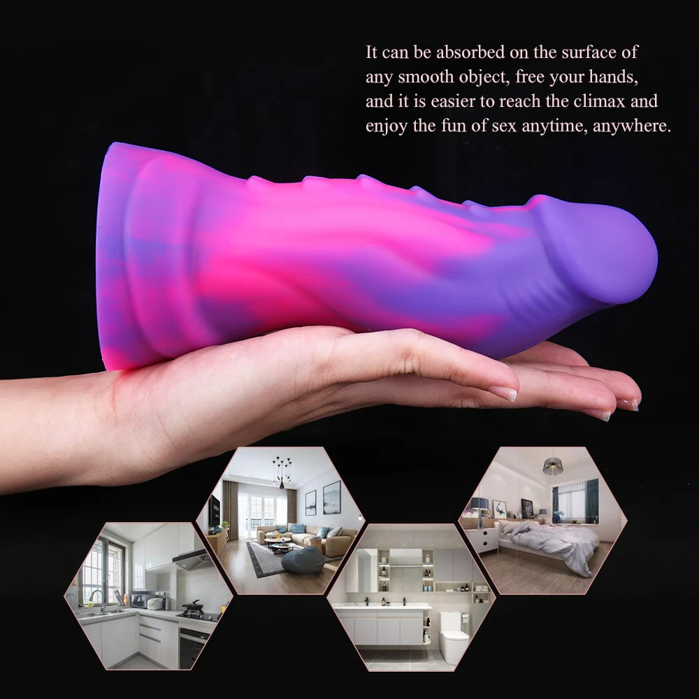 Silicone Realistic Dildo Strong Suction Cup Dildo Prostate Massager Large Butt Plug Dragon Thick Dildo Anal Sex Toys for Women Silicone Realistic Dildo Strong Suction Cup Dildo Prostate Massager Large Butt Plug Dragon Thick Dildo Anal Sex Toys for Women