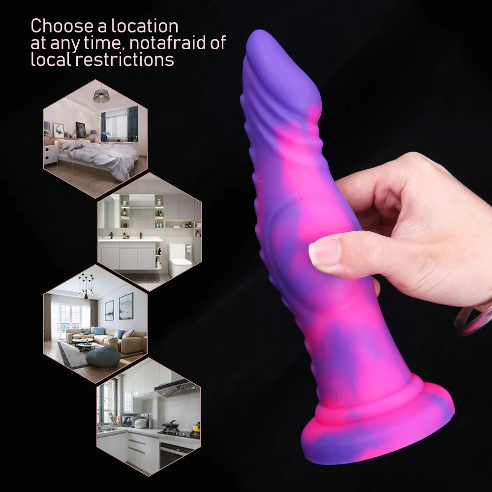 Silicone Realistic Dildo Strong Suction Cup Dildo Prostate Massager Large Butt Plug Dragon Thick Dildo Anal Sex Toys for Women Silicone Realistic Dildo Strong Suction Cup Dildo Prostate Massager Large Butt Plug Dragon Thick Dildo Anal Sex Toys for Women