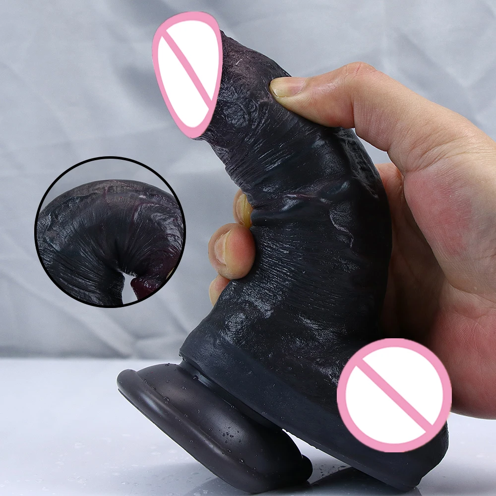 Big Dildo Realistic 3Colors Dick Soft Silicone Penis Strapon Suction Cup Adult Anal Sex Toys For Woman Masturbation Phallus XXL