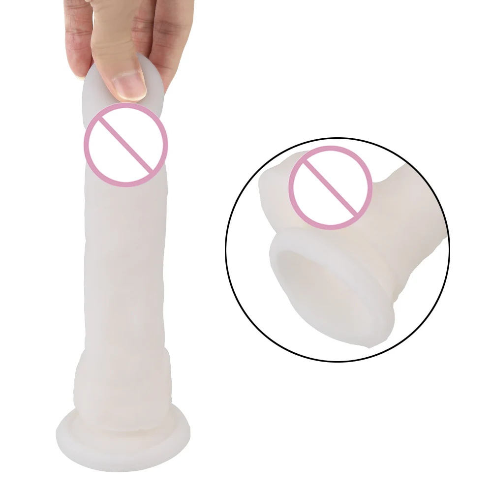 21cm Soft Big Animal Dildos for Women Anal Plug Vaginal Massager Realistic Horse Penis Female Masturbation Sex Toys Erotic Goods