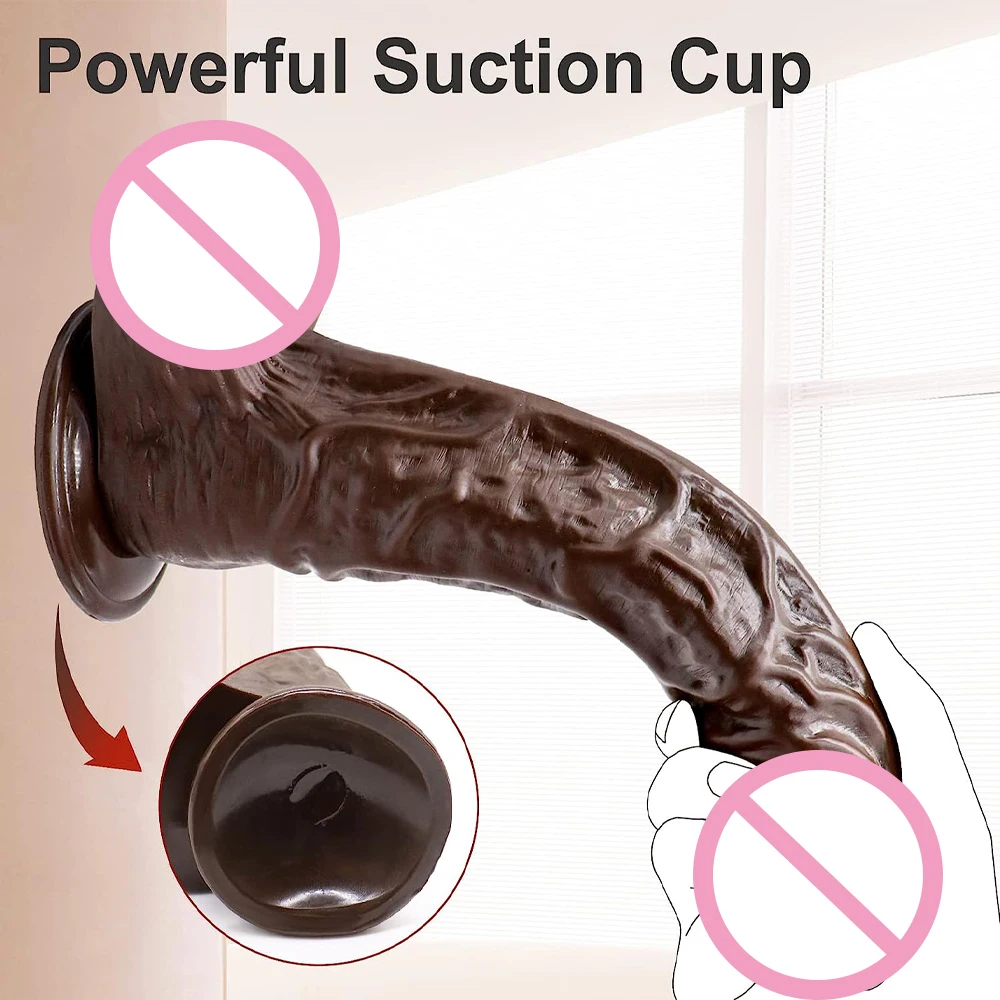 9.5 inch Thick Huge G Spot Dildos Realistic Dildo with Suction Cup Big Black Dildo Anal Giant Penis Sex Toys for Women and Men 9.5 inch Thick Huge G Spot Dildos Realistic Dildo with Suction Cup Big Black Dildo Anal Giant Penis Sex Toys for Women and Men