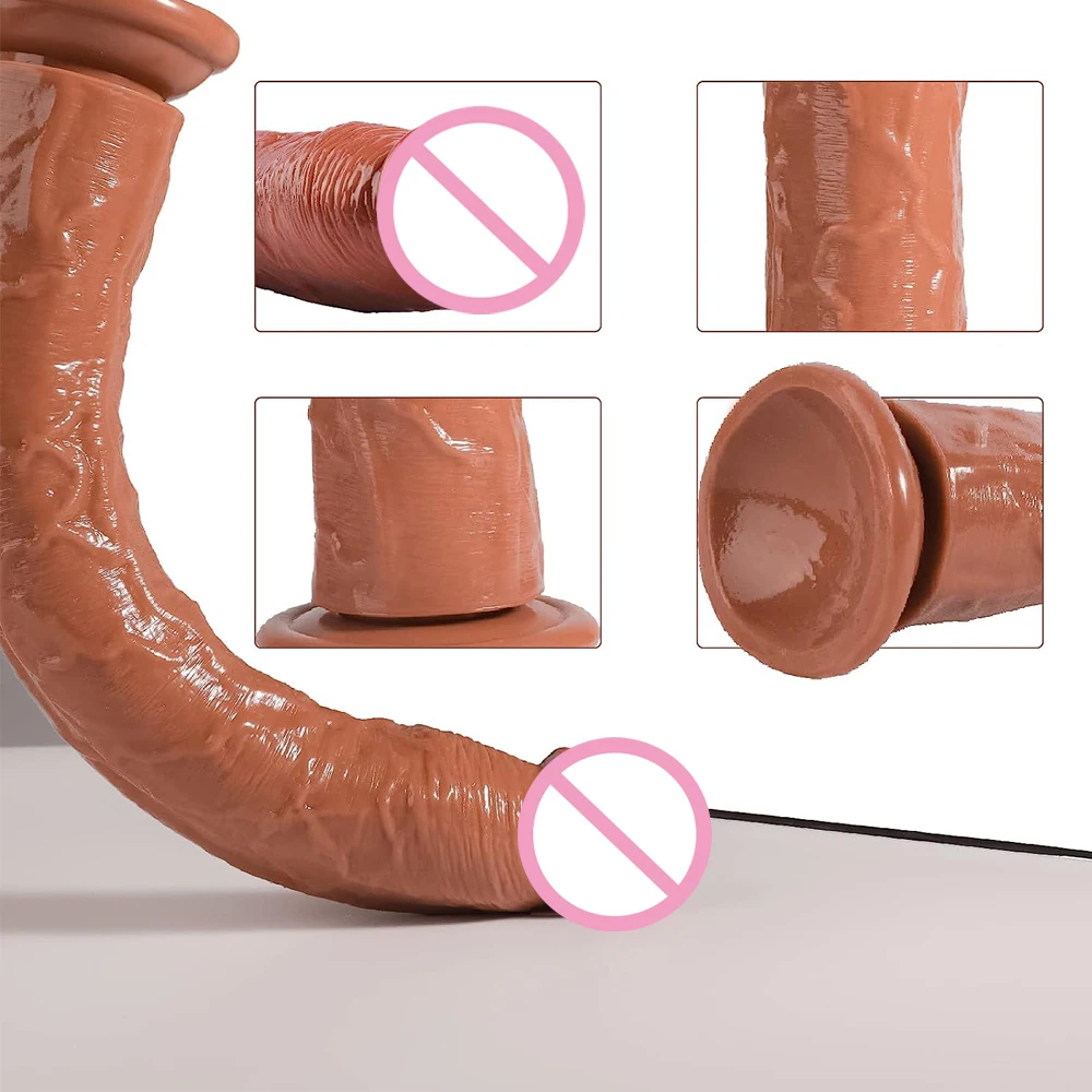 Realistic Dildo with Small Glans 13 Inch Big Dildo Jelly Dildo with Suction Cup Adult Product Sex Toys for Women Men Anal Play Realistic Dildo with Small Glans 13 Inch Big Dildo Jelly Dildo with Suction Cup Adult Product Sex Toys for Women Men Anal Play