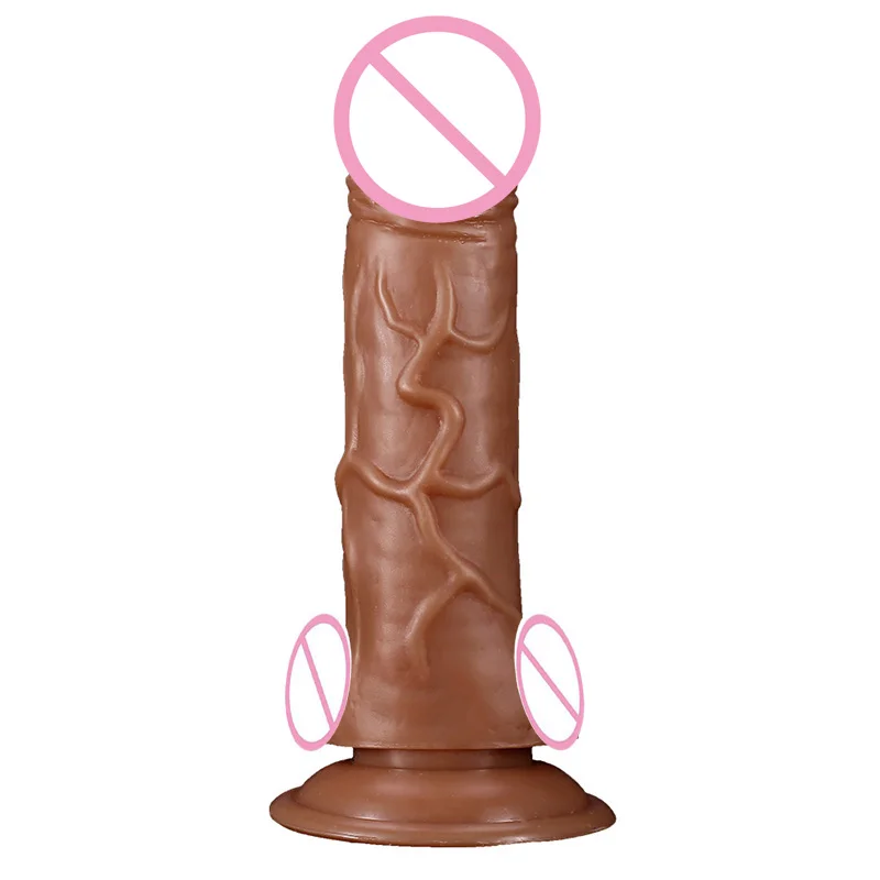 Moonuo Exotic Female Masturbator Healthy soft glue Realistic Soft Dildo Suction Cup for Women Big Dick Sex Toys