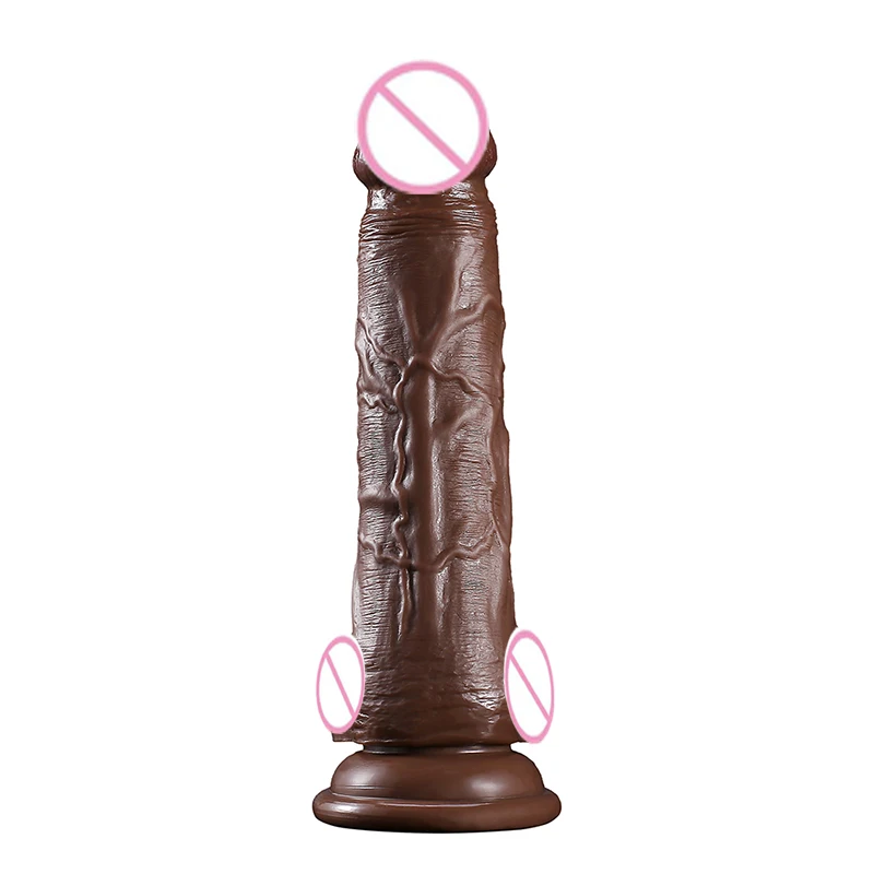 Moonuo Exotic Female Masturbator Healthy soft glue Realistic Soft Dildo Suction Cup for Women Big Dick Sex Toys