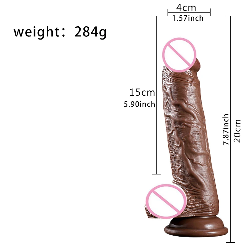 Moonuo Exotic Female Masturbator Healthy soft glue Realistic Soft Dildo Suction Cup for Women Big Dick Sex Toys
