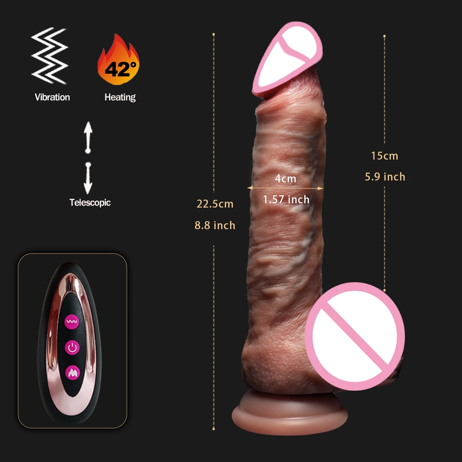 Realistic Dildo Telescopic Vibrator Female Stimulator Big Penis Anal Plug with Heating Thrusting Sex Toys for Women Realistic Dildo Telescopic Vibrator Female Stimulator Big Penis Anal Plug with Heating Thrusting Sex Toys for Women