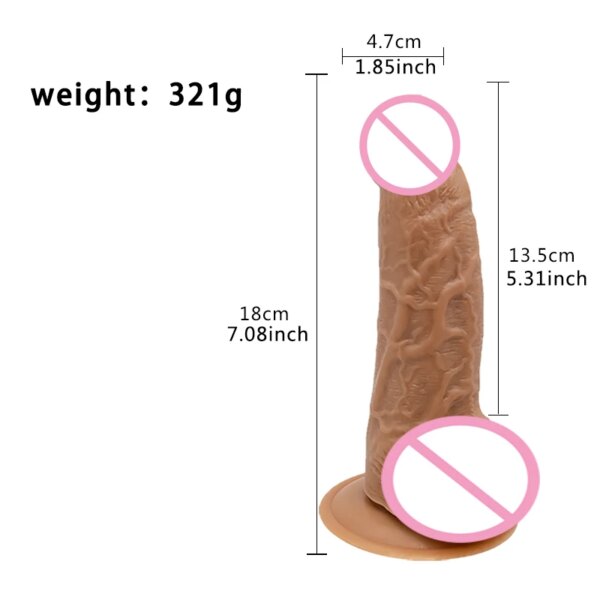 Female Masturbator Asia Three Generations Healthy Soft Glue  Huge Realistic Dildo Suction Cup For Women Big Dick Sex Toys
