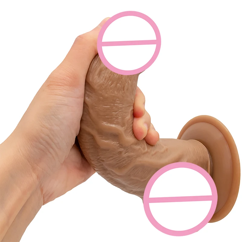  Female Masturbator Asia Three Generations Healthy Soft Glue  Huge Realistic Dildo Suction Cup For Women Big Dick Sex Toys