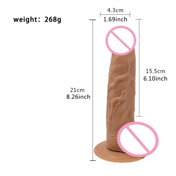 Female Masturbator Asia Three Generations Healthy Soft Glue  Huge Realistic Dildo Suction Cup For Women Big Dick Sex Toys
