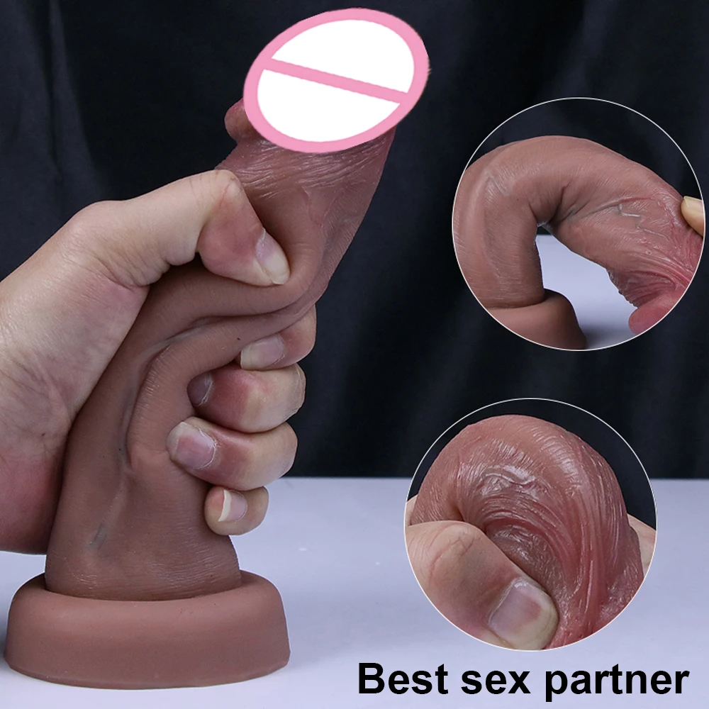 Realistic Dildos Big Glans With Suction Cup Vagina Anal Sex Toys For Woman Strapon Soft Penis Butt Plug Adults Cock Masturbator Realistic Dildos Big Glans With Suction Cup Vagina Anal Sex Toys For Woman Strapon Soft Penis Butt Plug Adults Cock Masturbator