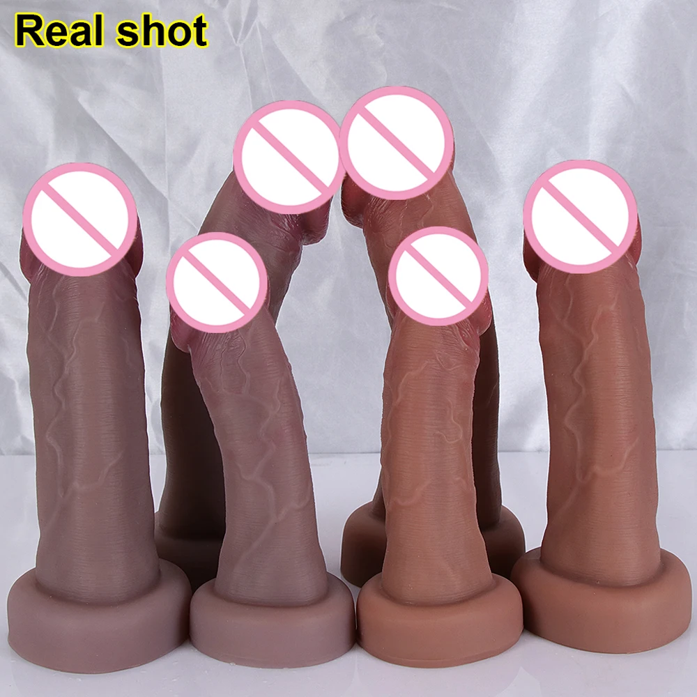 Realistic Dildos Big Glans With Suction Cup Vagina Anal Sex Toys For Woman Strapon Soft Penis Butt Plug Adults Cock Masturbator Realistic Dildos Big Glans With Suction Cup Vagina Anal Sex Toys For Woman Strapon Soft Penis Butt Plug Adults Cock Masturbator