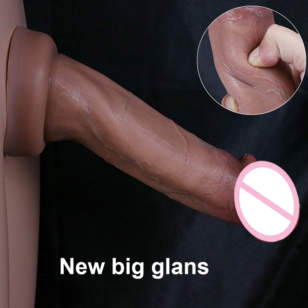 Realistic Dildos Big Glans With Suction Cup Vagina Anal Sex Toys For Woman Strapon Soft Penis Butt Plug Adults Cock Masturbator Realistic Dildos Big Glans With Suction Cup Vagina Anal Sex Toys For Woman Strapon Soft Penis Butt Plug Adults Cock Masturbator