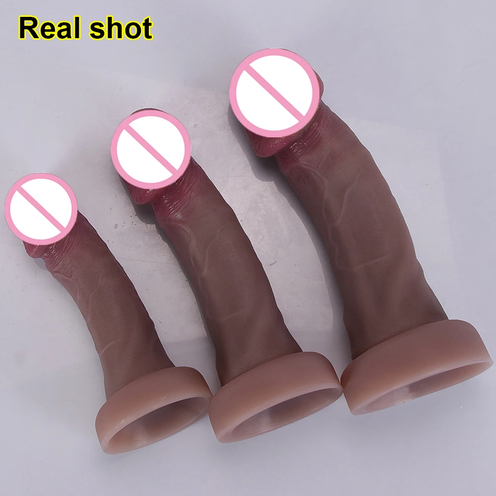 Realistic Dildos Big Glans With Suction Cup Vagina Anal Sex Toys For Woman Strapon Soft Penis Butt Plug Adults Cock Masturbator Realistic Dildos Big Glans With Suction Cup Vagina Anal Sex Toys For Woman Strapon Soft Penis Butt Plug Adults Cock Masturbator