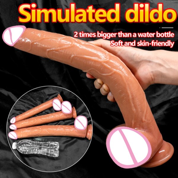 42CM Realistic Silicone Dildo Super Large Penis Product Sex Toys For Woman Men Powerful Suction Cup  Anal Sex Toys Horse Dick