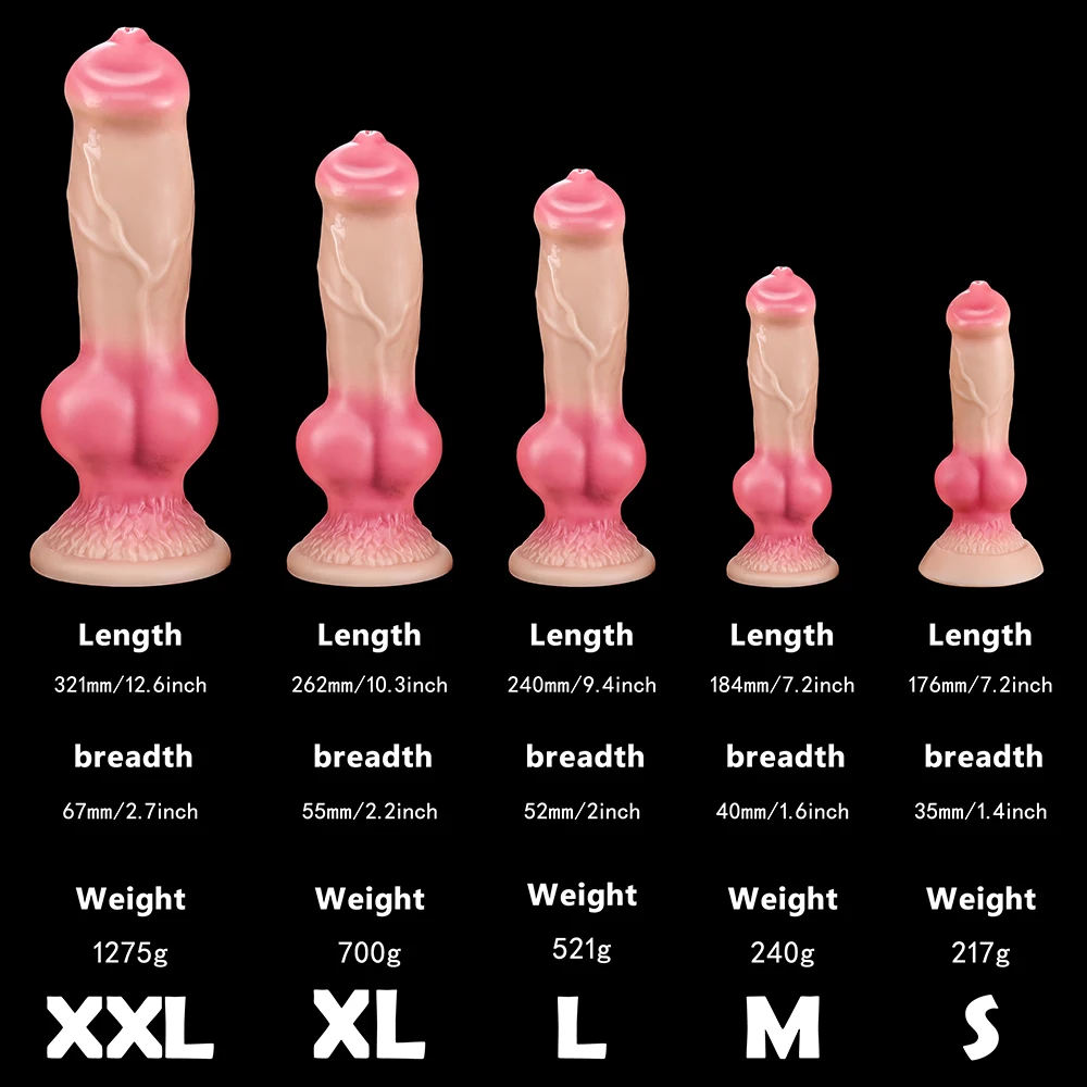 Emulation Animal Dildos Realistic Big Dog Dick Huge Penis Anal Plug Vaginal G-spot Masturbation Suction Cup for Women Sex Toys