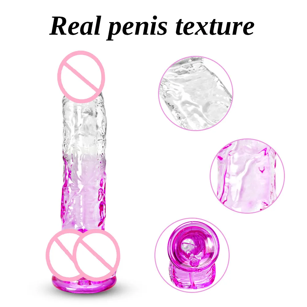 XXL Female Dildos Women's Artificial Penis Dick Penis Manual Stimulation Suction Cup Cock for Lesbian Female Masturbation Device