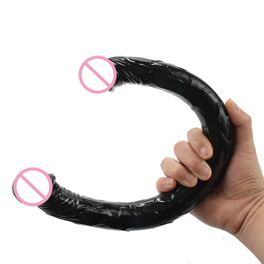 Big Double Head Dildo Long Jelly Realistic Dildo Double Ended Dildo Flexible Penis for Women Masturbator Sex Toys for Lesbian