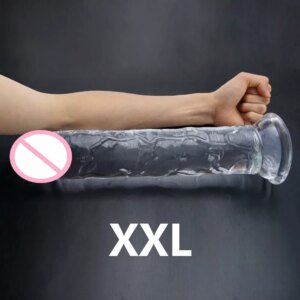 Erotic Soft Jelly Dildo Anal Butt Plug Realistic Penis with Suction Cup Simulation Penis Big Dildo Sex Shop Sex Toys for Woman