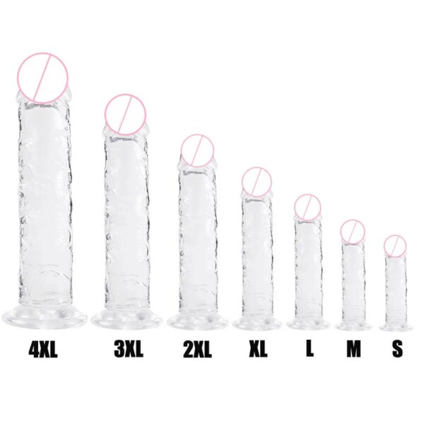 Realistic Dildo With Suction Cup Huge Jelly Dildos Sex Toys for Woman Men Fake Dick Big Penis Anal Butt Plug Erotic Sex Shop
