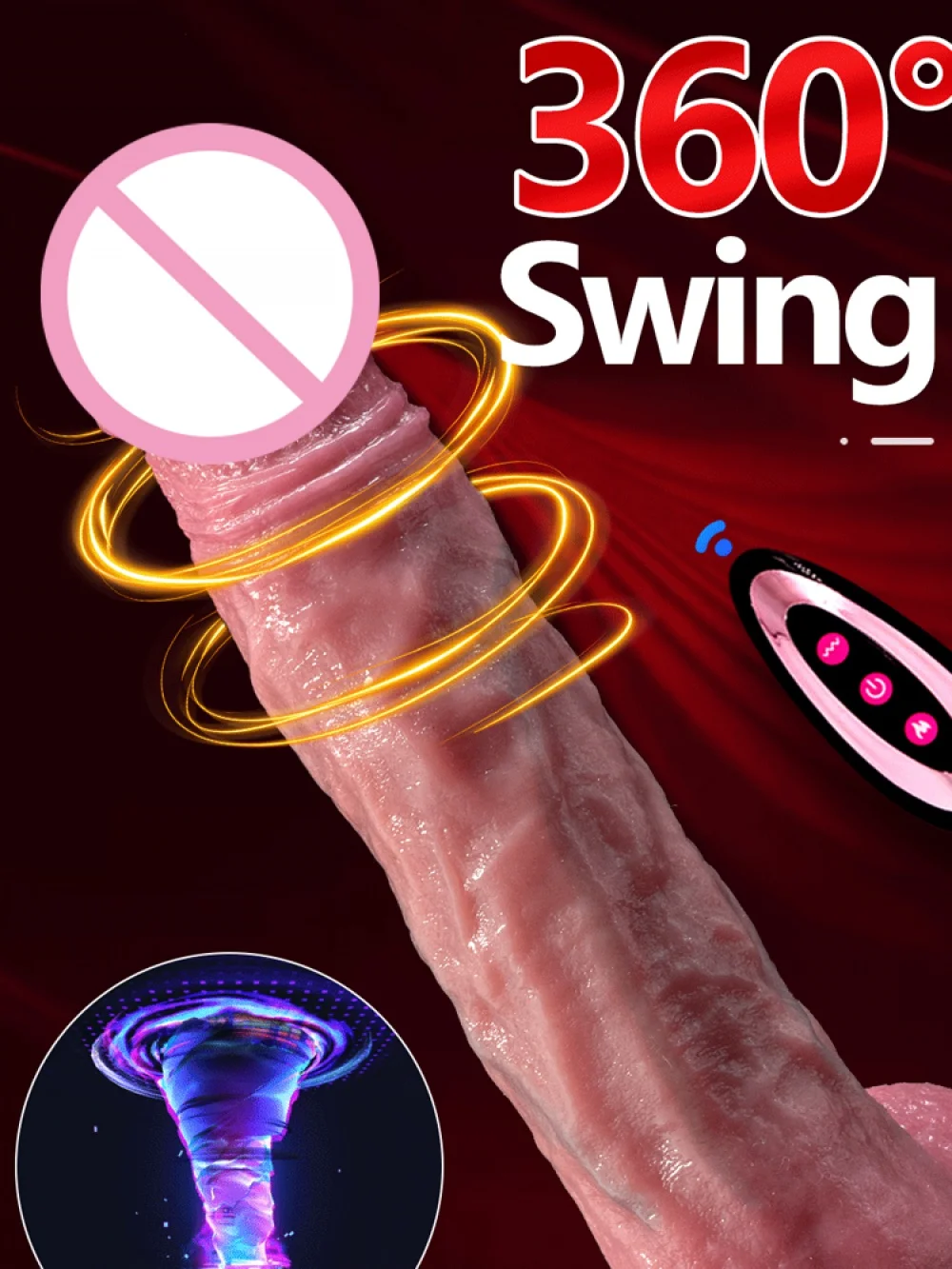 Big Realistic Vibrator Huge Dildo Penis Electric Vibrators Swing telescopic Dildos With Strong Suction Real Big Dick Sex Machine