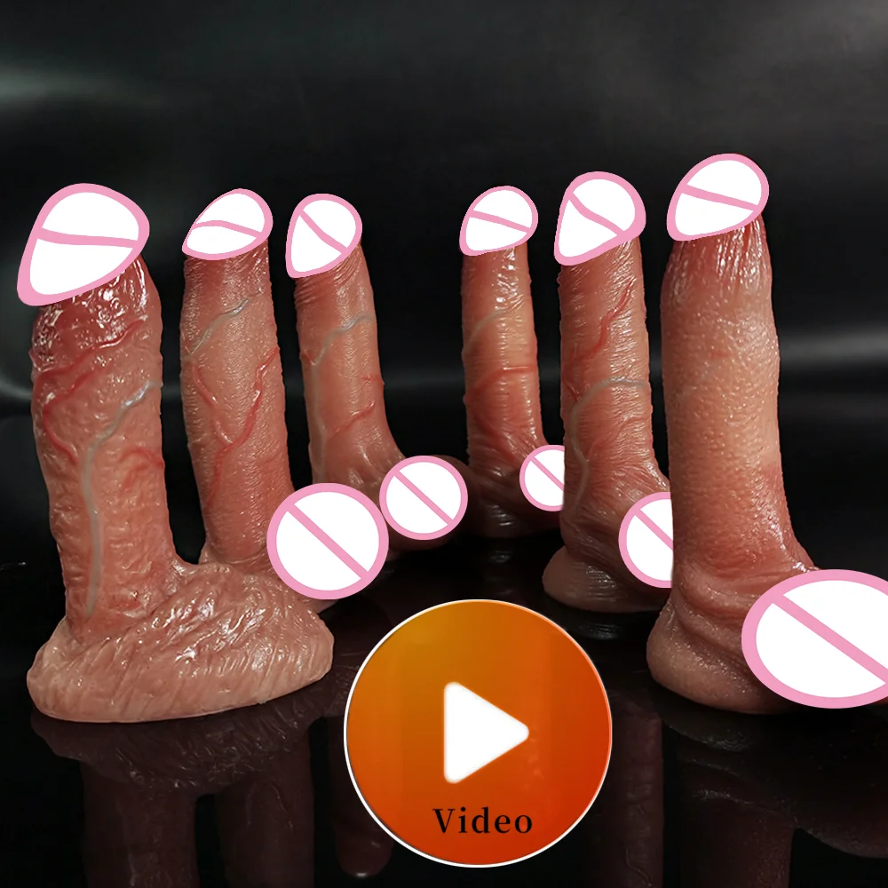 Big Realistic Vibrator Huge Dildo Penis Electric Vibrators Swing telescopic Dildos With Strong Suction Real Big Dick Sex Machine