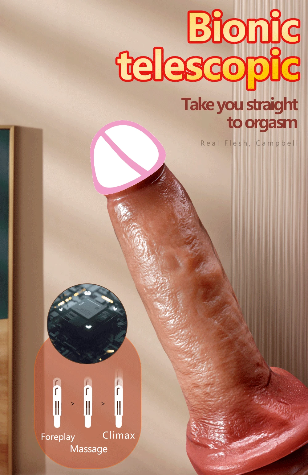 Big Realistic Vibrator Huge Dildo Penis Electric Vibrators Swing telescopic Dildos With Strong Suction Real Big Dick Sex Machine