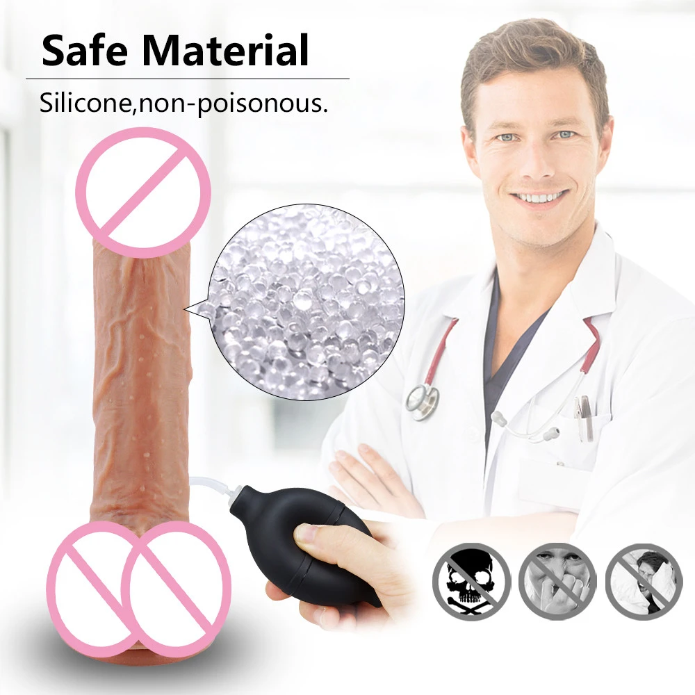 Skin Feeling Realistic Penis Soft Sexy Ejaculating Penis Dick Dildo With Suction Cup Spraying Dildo Clitoral Stimulator Sex Toys