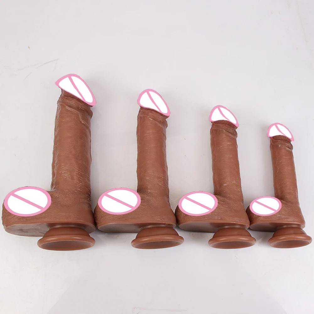 Soft Silicone Dildo Realistic Huge Penis Cheap Small Anal Suction Cup Thick Dick Butt Plug Sex Toys For Men Women Strapon Orgasm