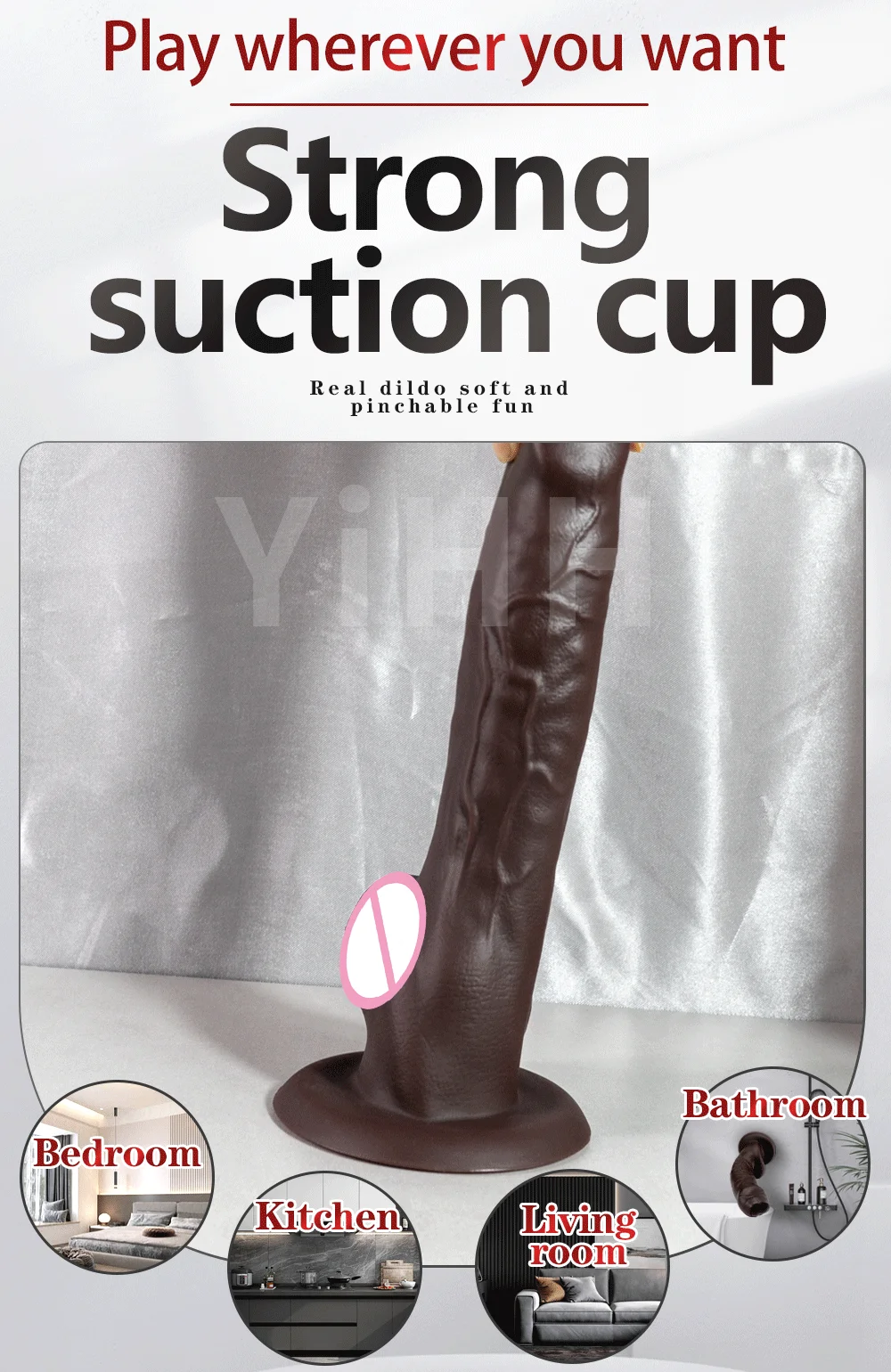 Realistic Big Dildo Curved Penis Sex Toys for Adults Dick Real Cock Silicone Suction Cup Strapon Women  Masturbator Anal Plug