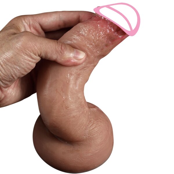 Realistic Dildos Real Man Top Dick G-spot Stimulator Big Penis Suction Cup Silicone Anal Sex Toys For Women Strapon Masturbators