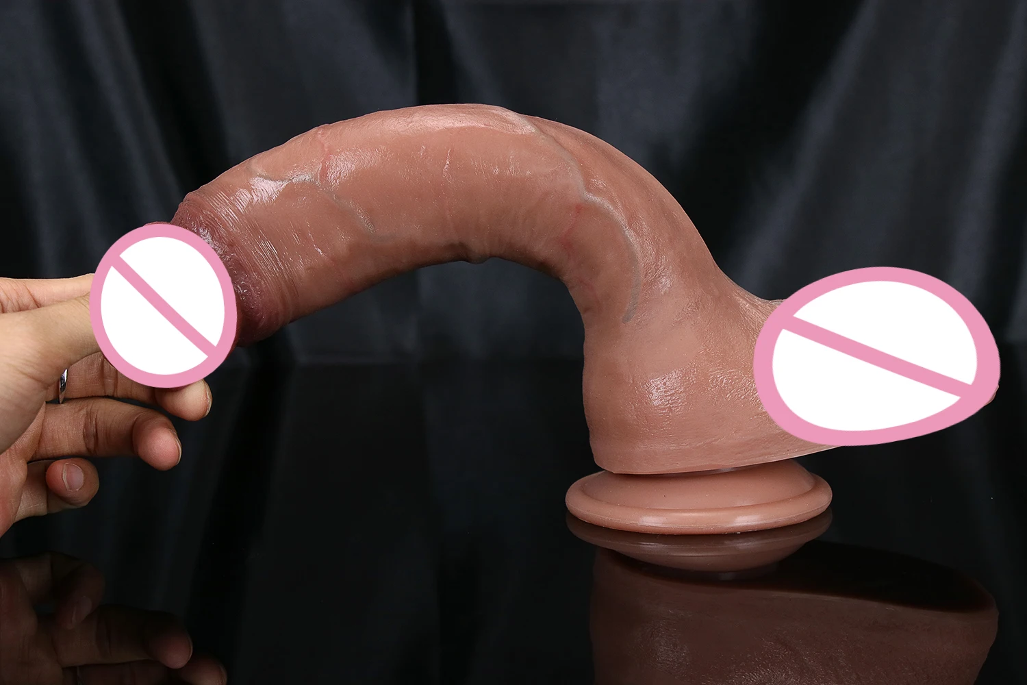 3 Skins Soft Realistic Veins Big Dildo Women Suction Cup Huge Flesh Dick Anal Plug Vaginal Masturbators Silicone White Penis