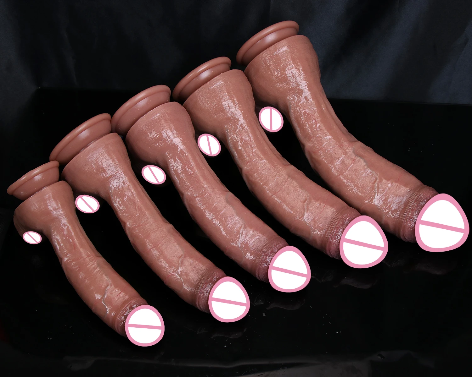 3 Skins Soft Realistic Veins Big Dildo Women Suction Cup Huge Flesh Dick Anal Plug Vaginal Masturbators Silicone White Penis